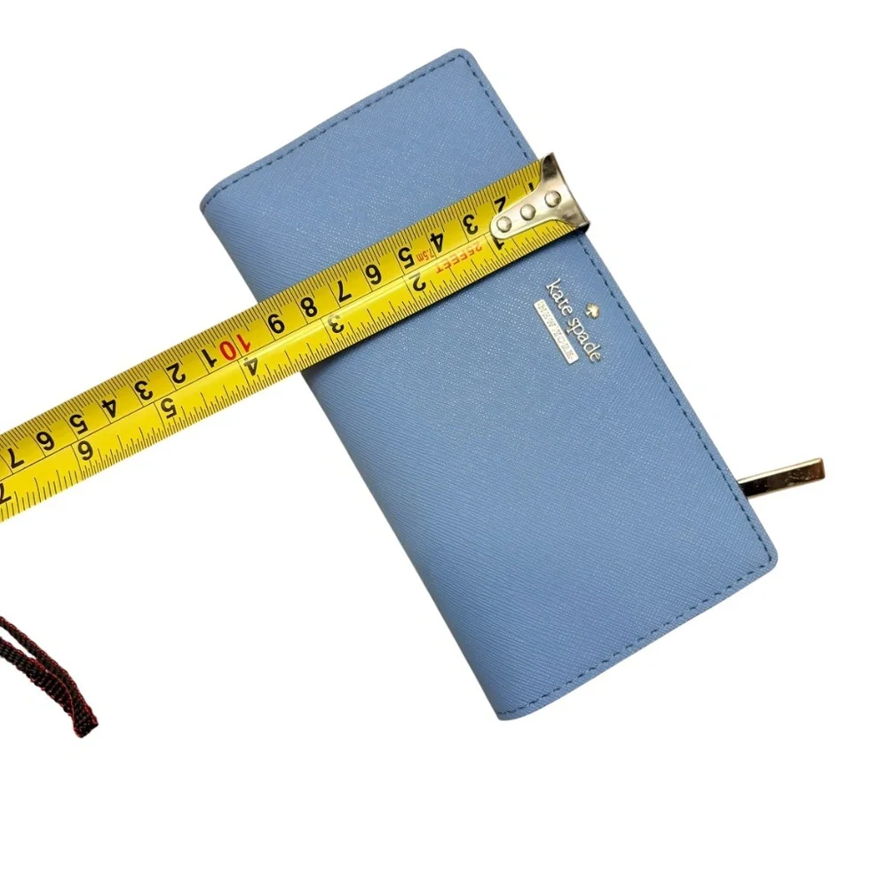 Kate spade blue slim bifold wallet new no tags